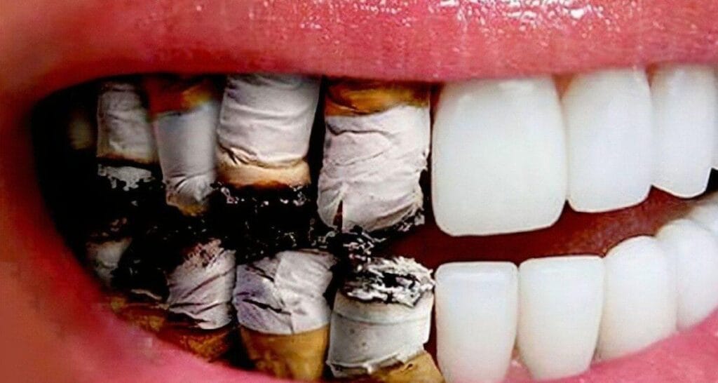 tabaco a los dientes